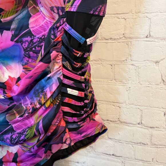 Torrid Purple and Pink One Piece Swim size 3 - Picture 4 of 9